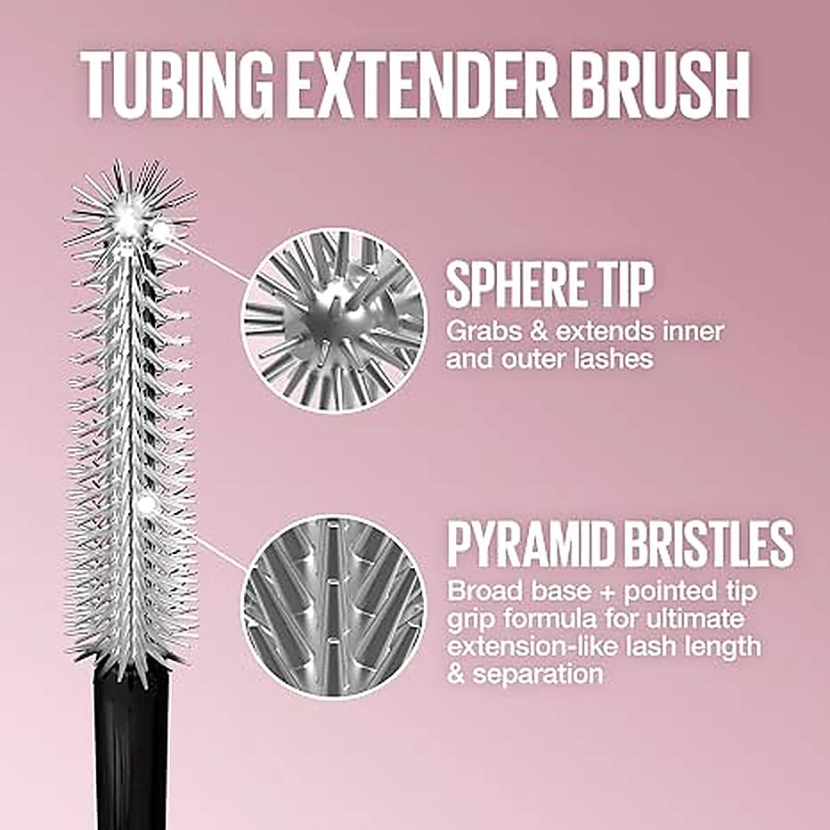 Extender brush with sphere tip and pyramid bristles