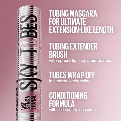 Lash Sensational Sky Tubes – Lengthening & Smudge-Resistant Tubing Mascara|Very Black✨
