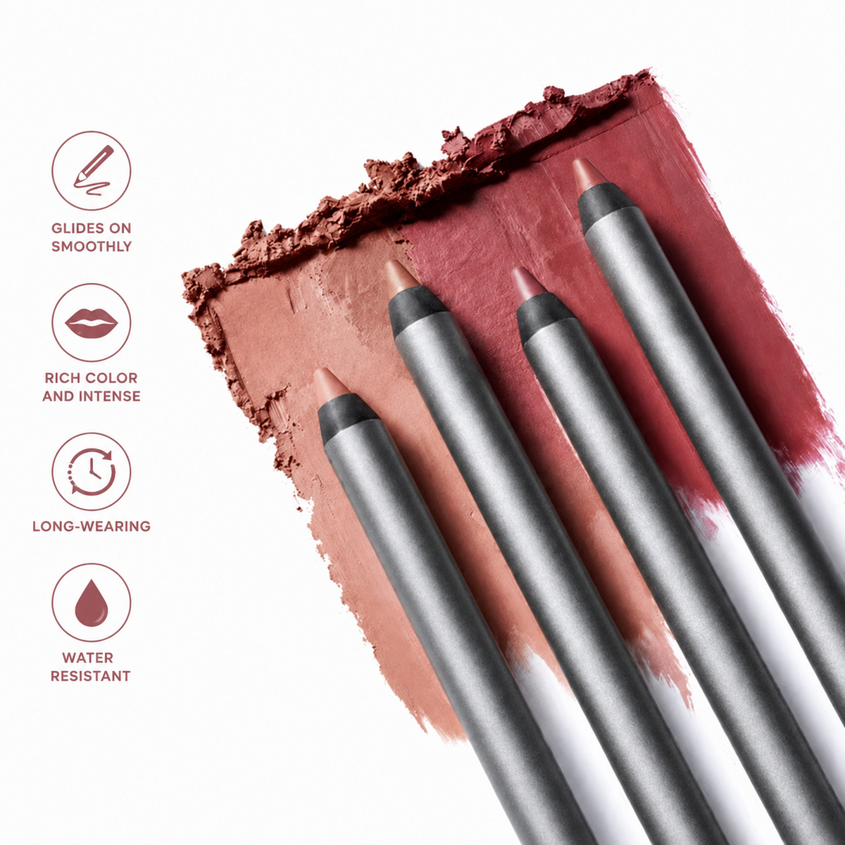 Solutiover 360° Precision Lip Liner – Smooth Glide, Defined & Fuller-Looking Lips