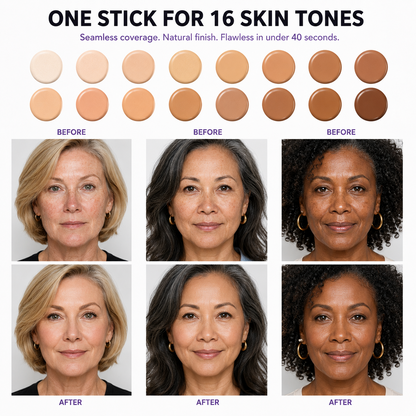 ✨ BUY 1 GET 1 FREE ✨ Solutiover Foundation Stick -Fresh, natural-looking coverage for mature skin