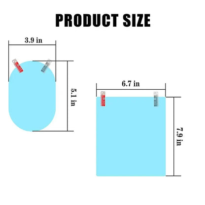 🎁 BUY 1 GET 1 FREE 🎁LAST DAY!  – 4PCS Car Rearview Mirror Rainproof Film – HD Waterproof Anti-Fog Protective Stickers for Clear & Safe Driving