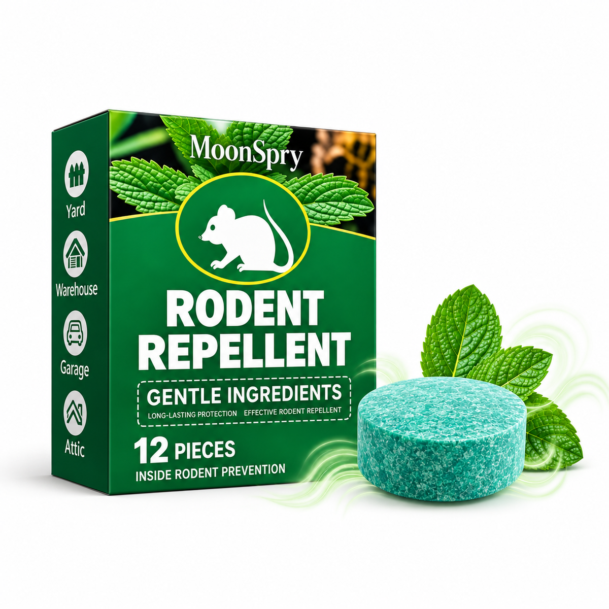 Mice in Your Home? Take Back Your Space — 12-Pack Rodent Repellent Tablets | Limited Stock!