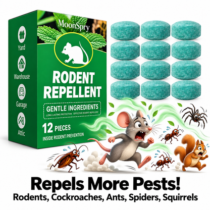 Mice in Your Home? Take Back Your Space — 12-Pack Rodent Repellent Tablets | Limited Stock!