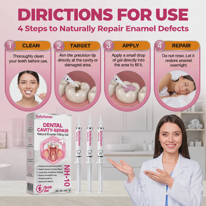 Solutiover® DenPerm Enamel Repair Gel – Helps Strengthen Enamel & Reduce Tooth Sensitivity