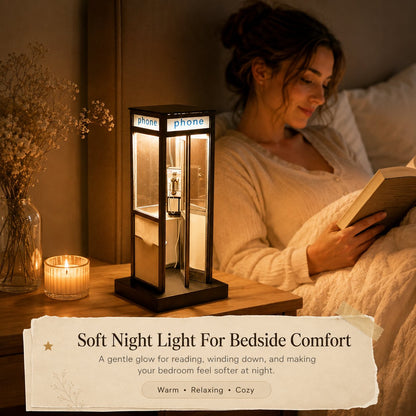 ☎️Retro-Style Telephone Booth Decorative Lamp - Bedroom Bedside Creative Night Light