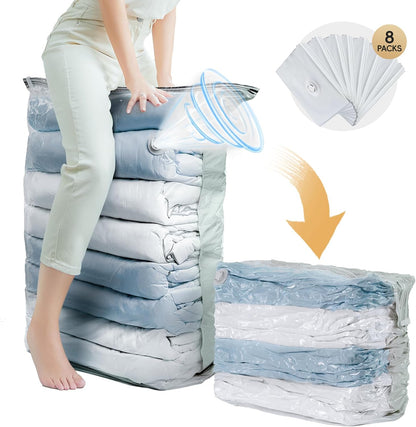 Cream Cube Vacuum Storage Bags