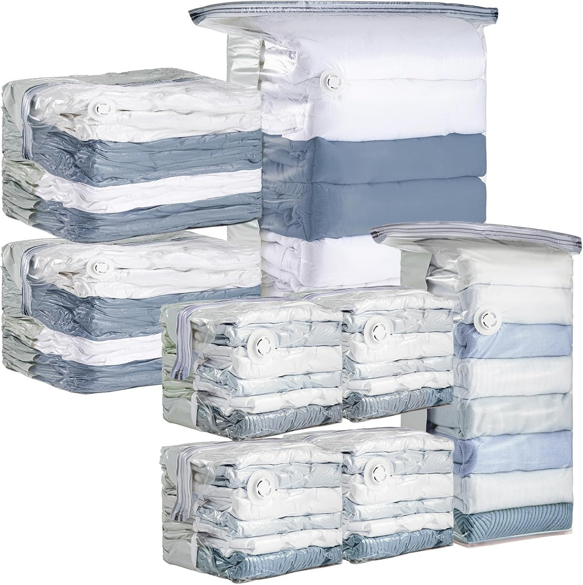 Cream Cube Vacuum Storage Bags