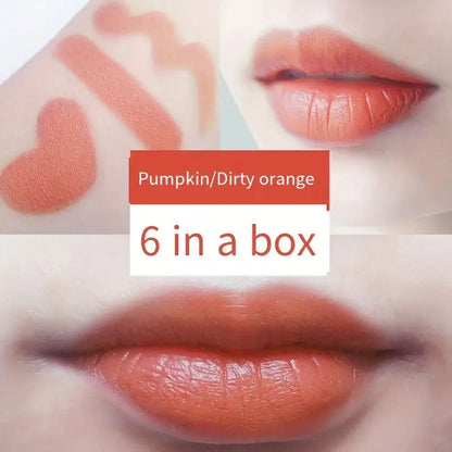6 Stück Matt-Nebel-Lippenstift-Set