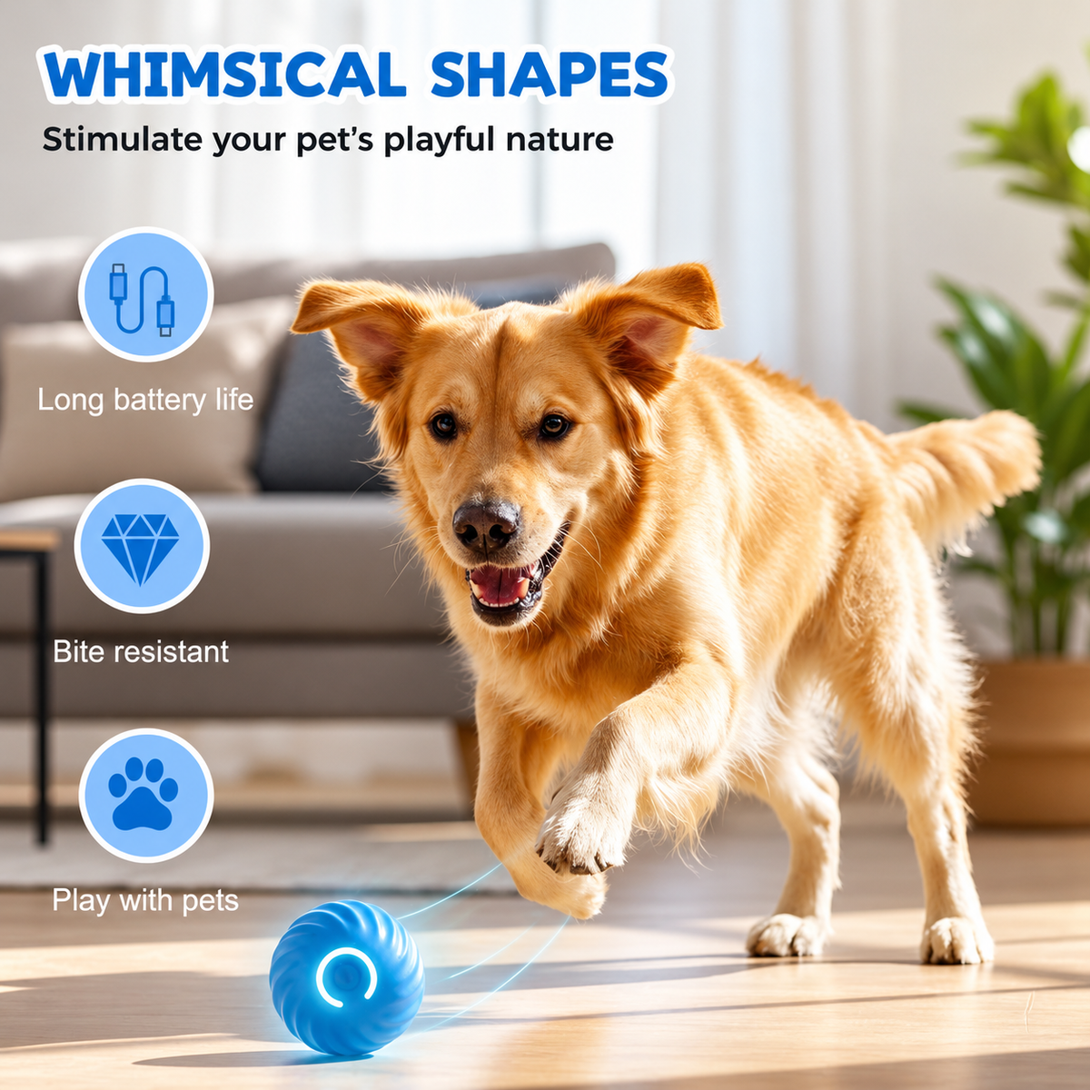 🔥 FINAL WEEK! Buy 1, Get 1 FREE! 🔥 Limited Stock! 🐾 Solutiover Electric Rolling Pet Toy Ball