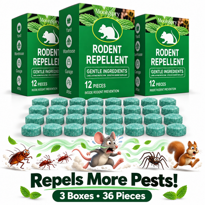 Mice in Your Home? Take Back Your Space — 12-Pack Rodent Repellent Tablets | Limited Stock!