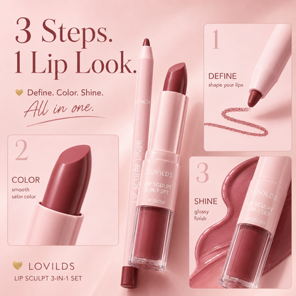 LOVILDS Lip Sculpt 3-in-1 Set