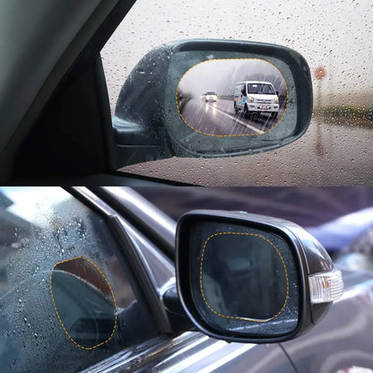 🎁 BUY 1 GET 1 FREE 🎁LAST DAY!  – 4PCS Car Rearview Mirror Rainproof Film – HD Waterproof Anti-Fog Protective Stickers for Clear & Safe Driving
