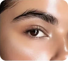 Natural eyebrow before filling