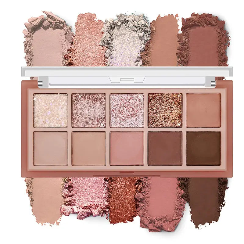 10-Farben-Lidschatten-Palette