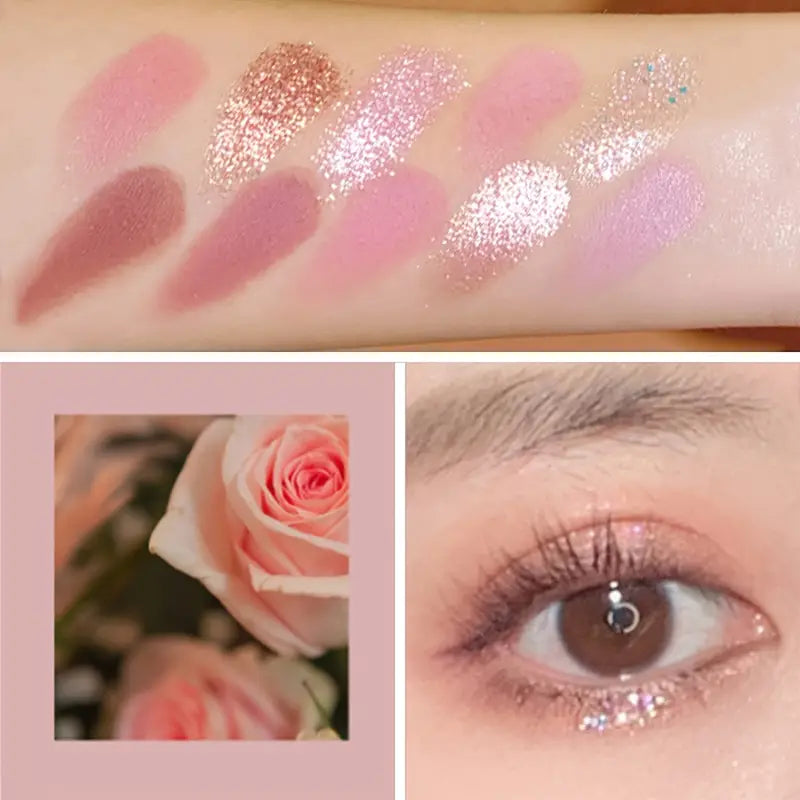 10-Farben-Lidschatten-Palette