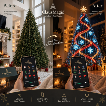 Smart Christmas Tree Lights – App-Controlled Animated LED Lights
