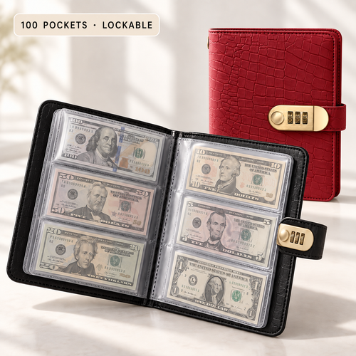 100 Page Lockable Savings Book