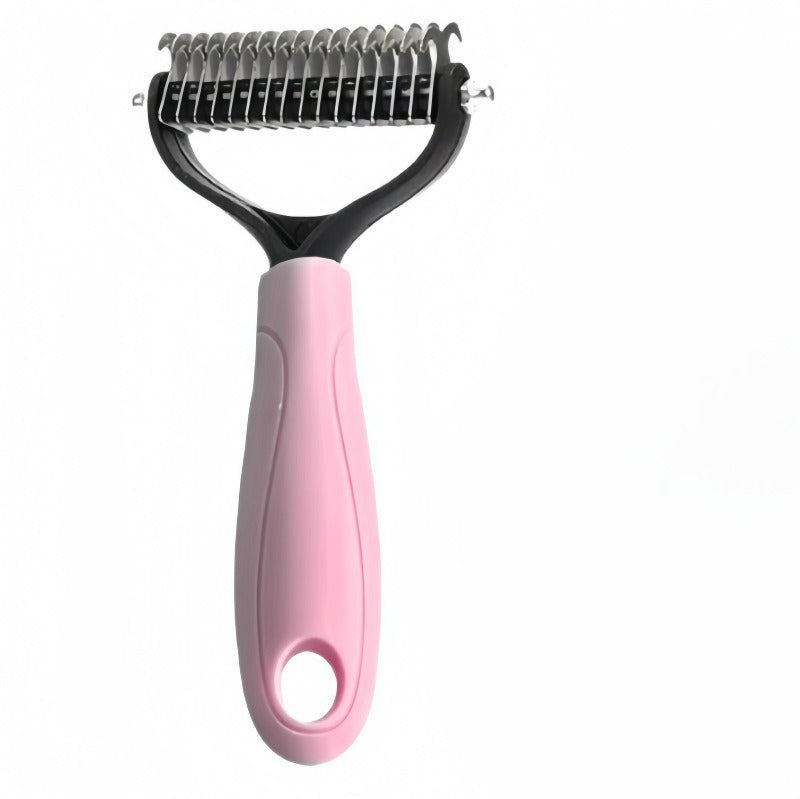 Dual-Sided Pet Grooming Comb for Dogs & Cats
