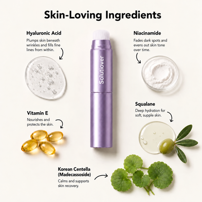 ✨ BUY 1 GET 1 FREE ✨ Solutiover Foundation Stick -Fresh, natural-looking coverage for mature skin