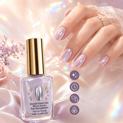 🔥 LAST DAY: Buy 1, Get 1 FREE — Lilac Glossy Mirror Nail Strengthener