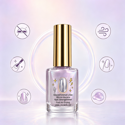 🔥 LAST DAY: Buy 1, Get 1 FREE — Lilac Glossy Mirror Nail Strengthener