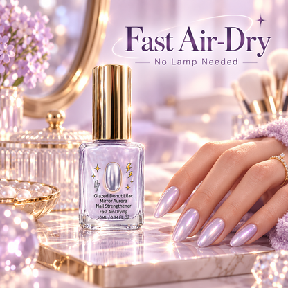 🔥 LAST DAY: Buy 1, Get 1 FREE — Lilac Glossy Mirror Nail Strengthener